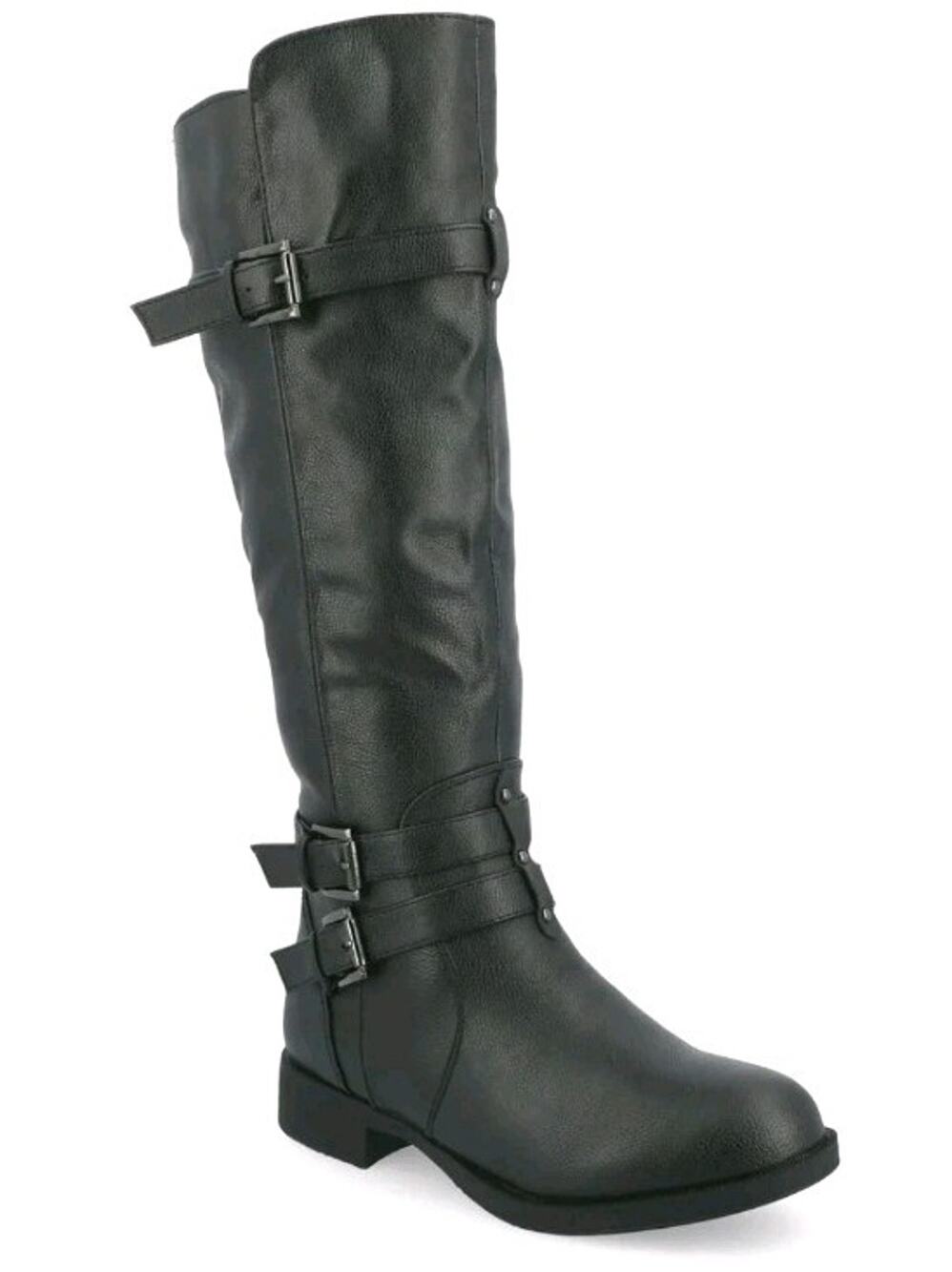 Journee Collection ~Woman Size 7.5M~ Bite Black Boots NWOB.